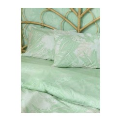 Σετ Σεντόνια Υπέρδιπλα 220x260 Aissa Jungle Green